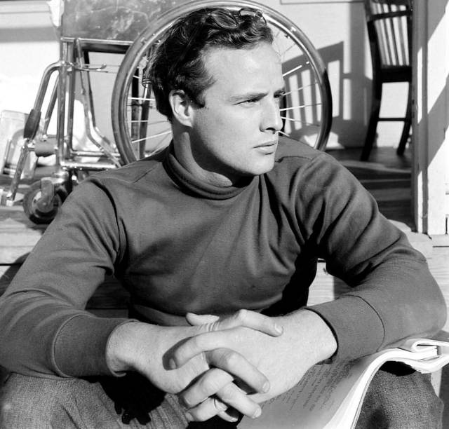 We Had Faces Then — Marlon Brando during the making of his first film...