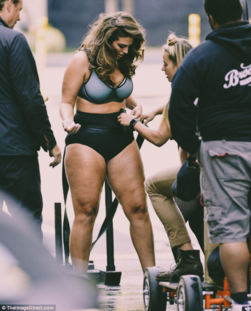 nowhollywood:AshleyGraham | photoshoot backstage in New York...