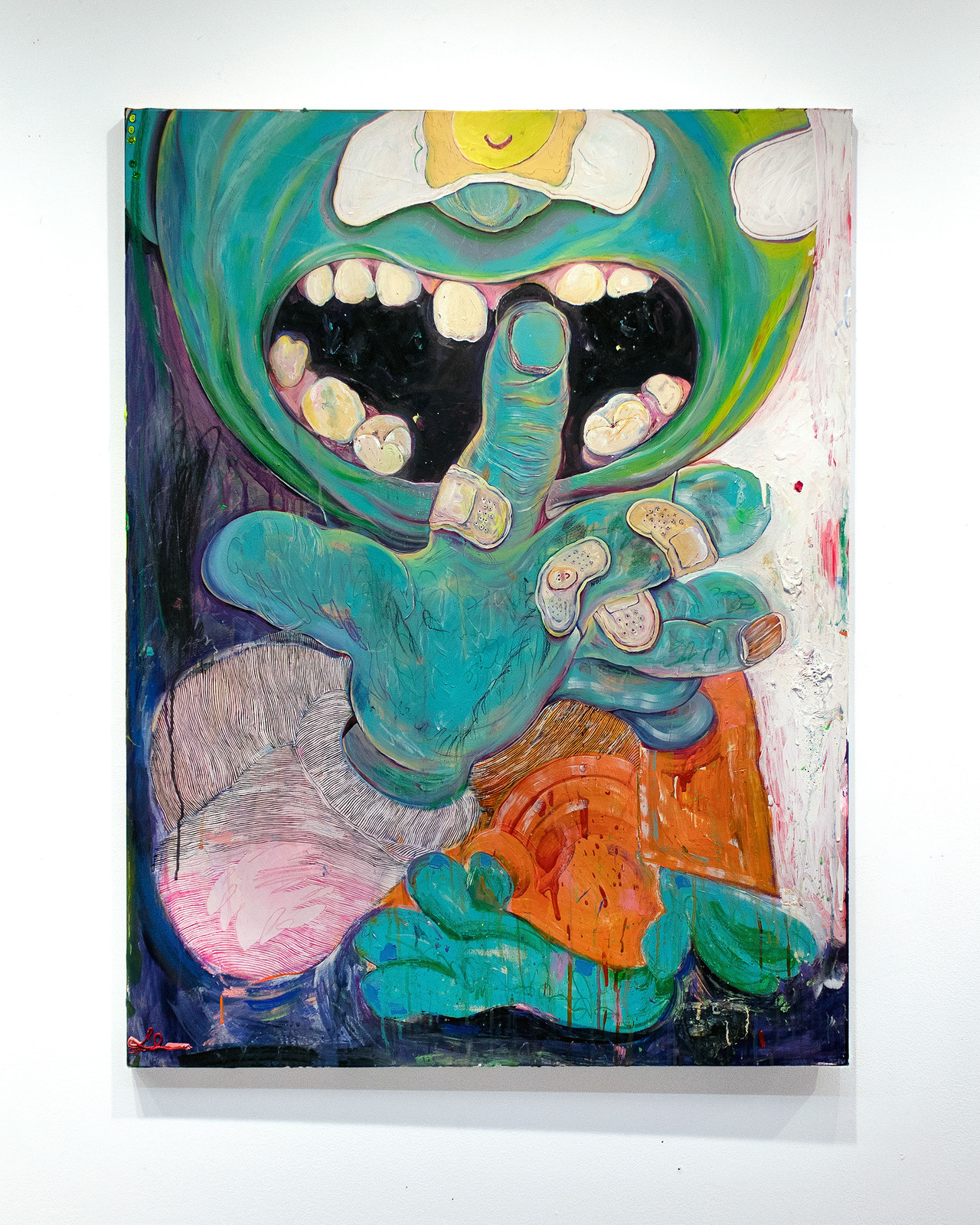 Young Ju Lee Title: Baby Teeth acrylic on canvas Insta: @lyoungju7898 young-art.net