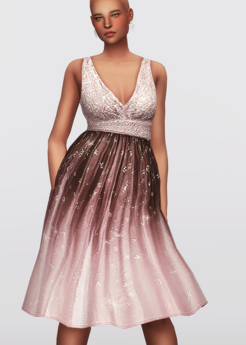 rusty-sims:Embellished Blue Ombré Dressby Marchesa Notte / 8...