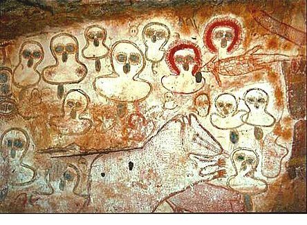 theufos51:Wandjina PetroglyphsThese Australian primitive...