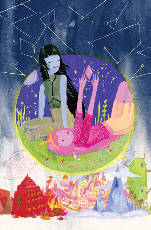 jensineeckwall:Variant cover for “Marceline Gone Adrift” issue...