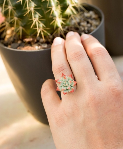 sosuperawesome:Succulent RingsEten Iren on EtsySee our #Etsy...