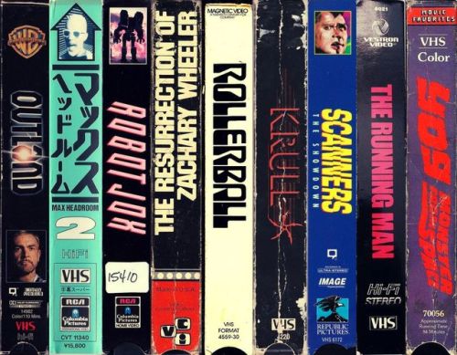 bluemanthoughts:thevaultofretroscifi:VHS boxes(via...