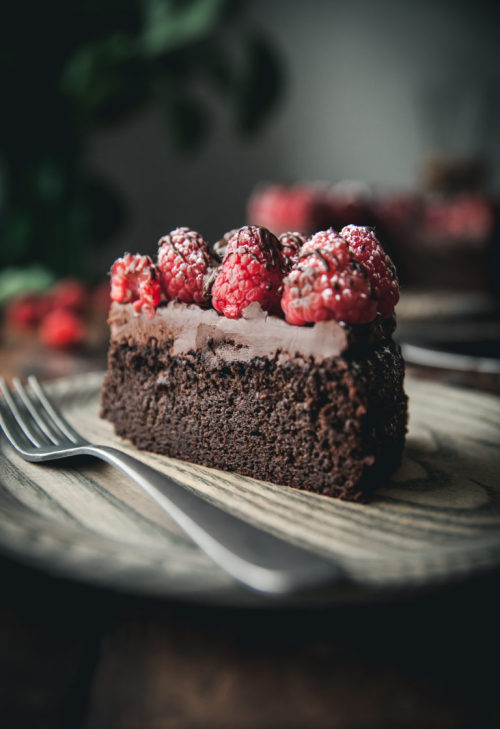 sweetoothgirl:Grain-free Chocolate Raspberry Cake