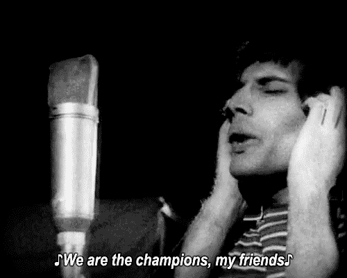 we are the champions gif Tumblr