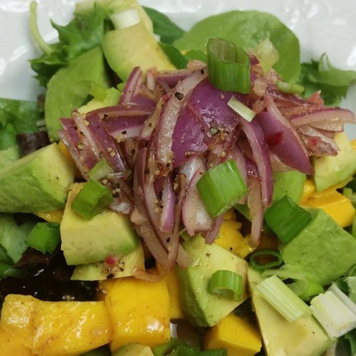 Dinner Last Night Salad With Mango Avocado