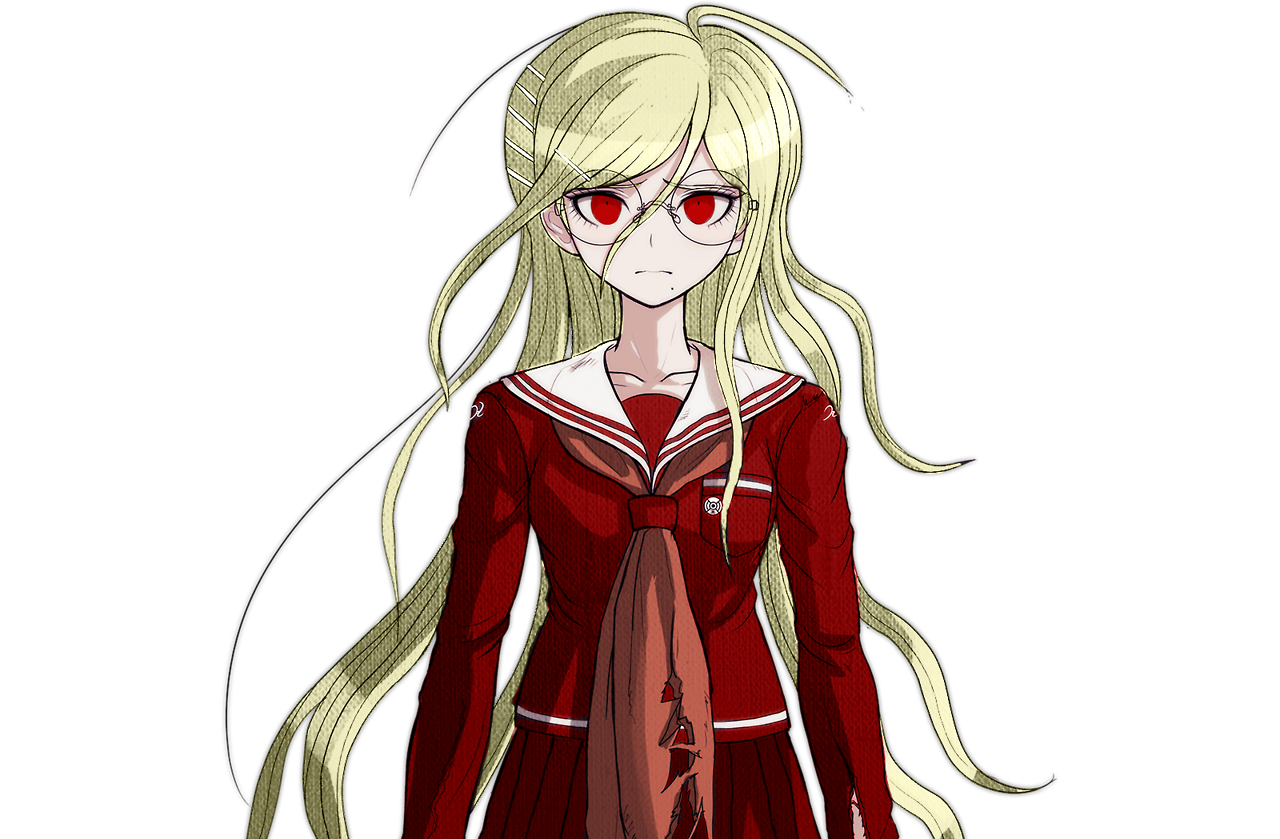 Dr Requests Udg Toko Fukawa With Bleach Blonde Hair And Red