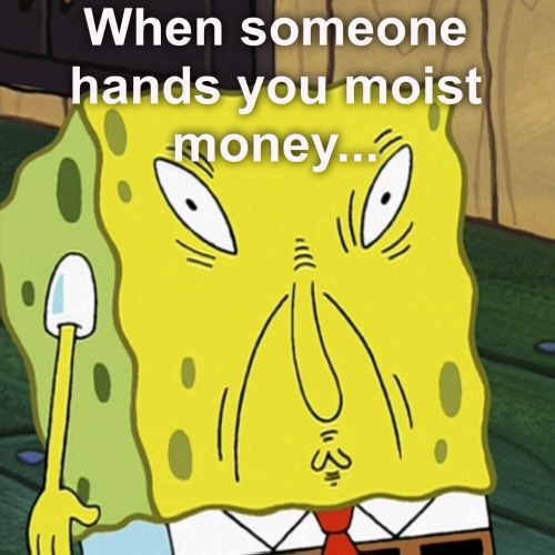 gross picture picture post cashier cashier problems money spongebob