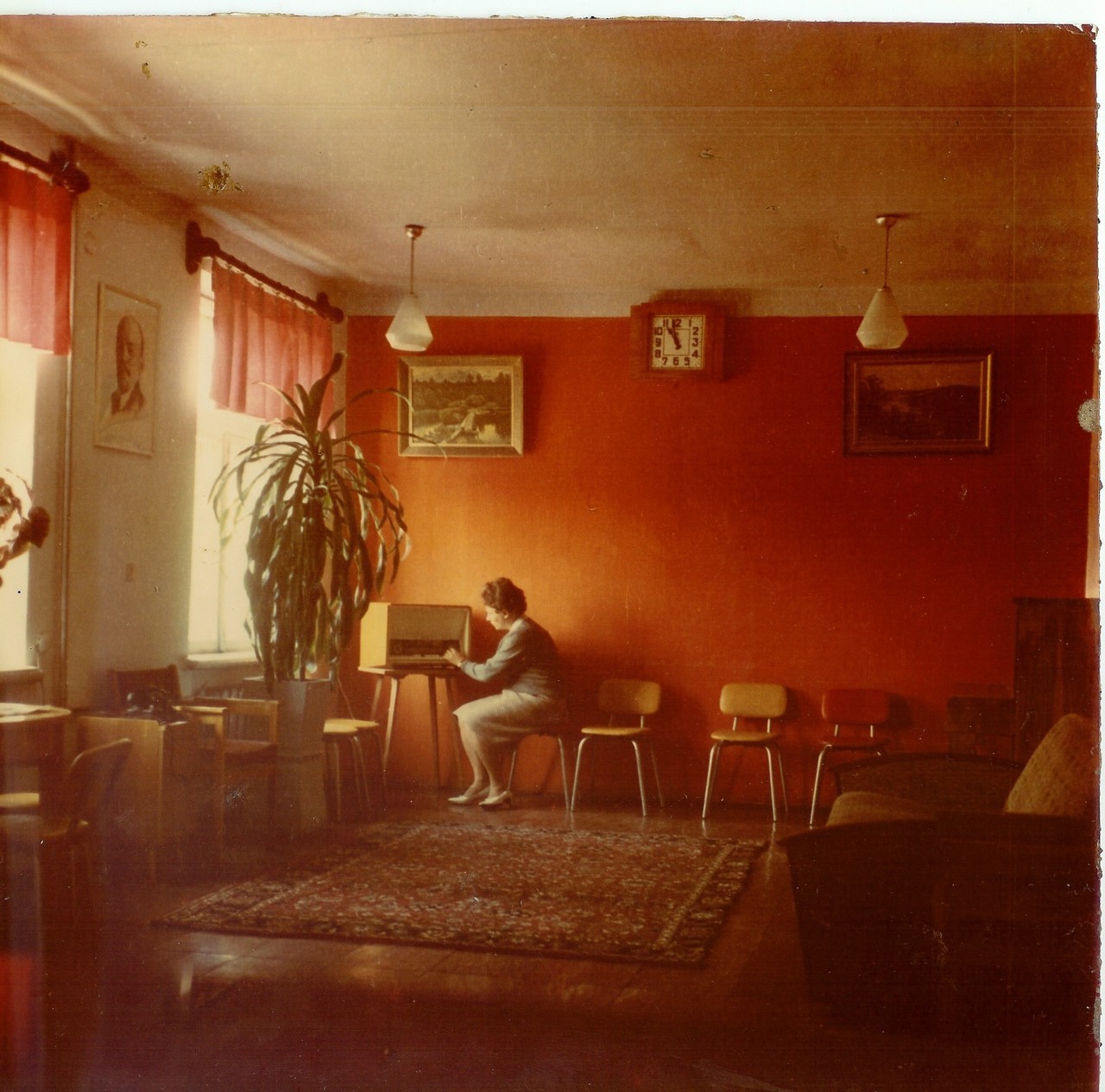 Lounge room at a dispensary. Staraya Kupavna, Ukraine (1974)