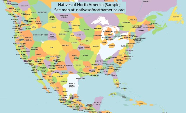 Native Peoples of North America, Represented as... - Maps on the Web