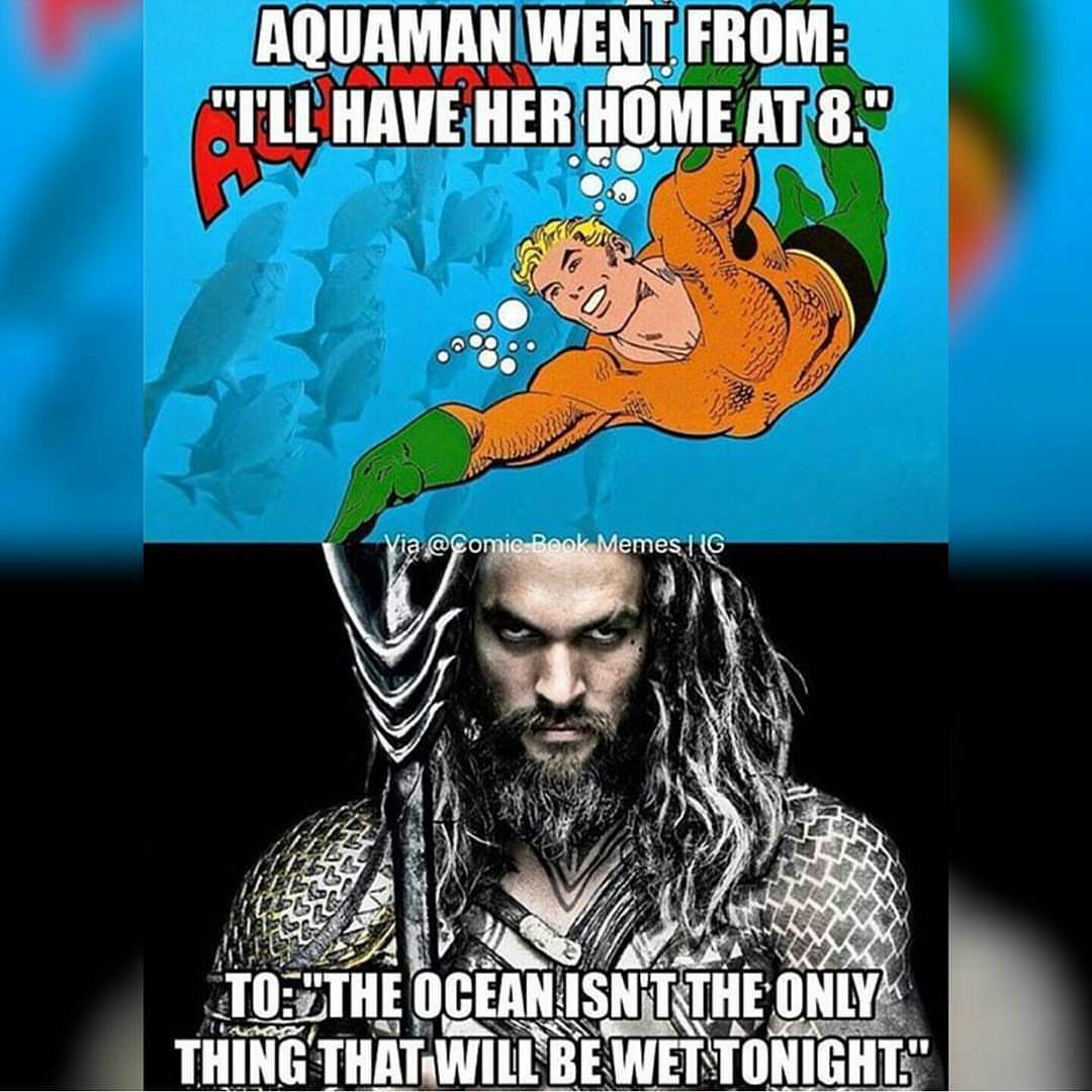 Aquaman Meme Wet