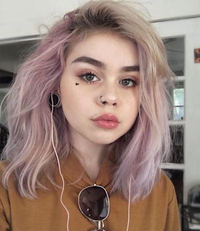 Short Pastel Pink Hair