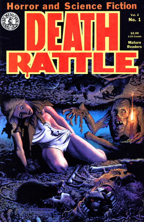 ultrakillblast:DEATH RATTLE #1 (Oct. 1985) Cover Art by...