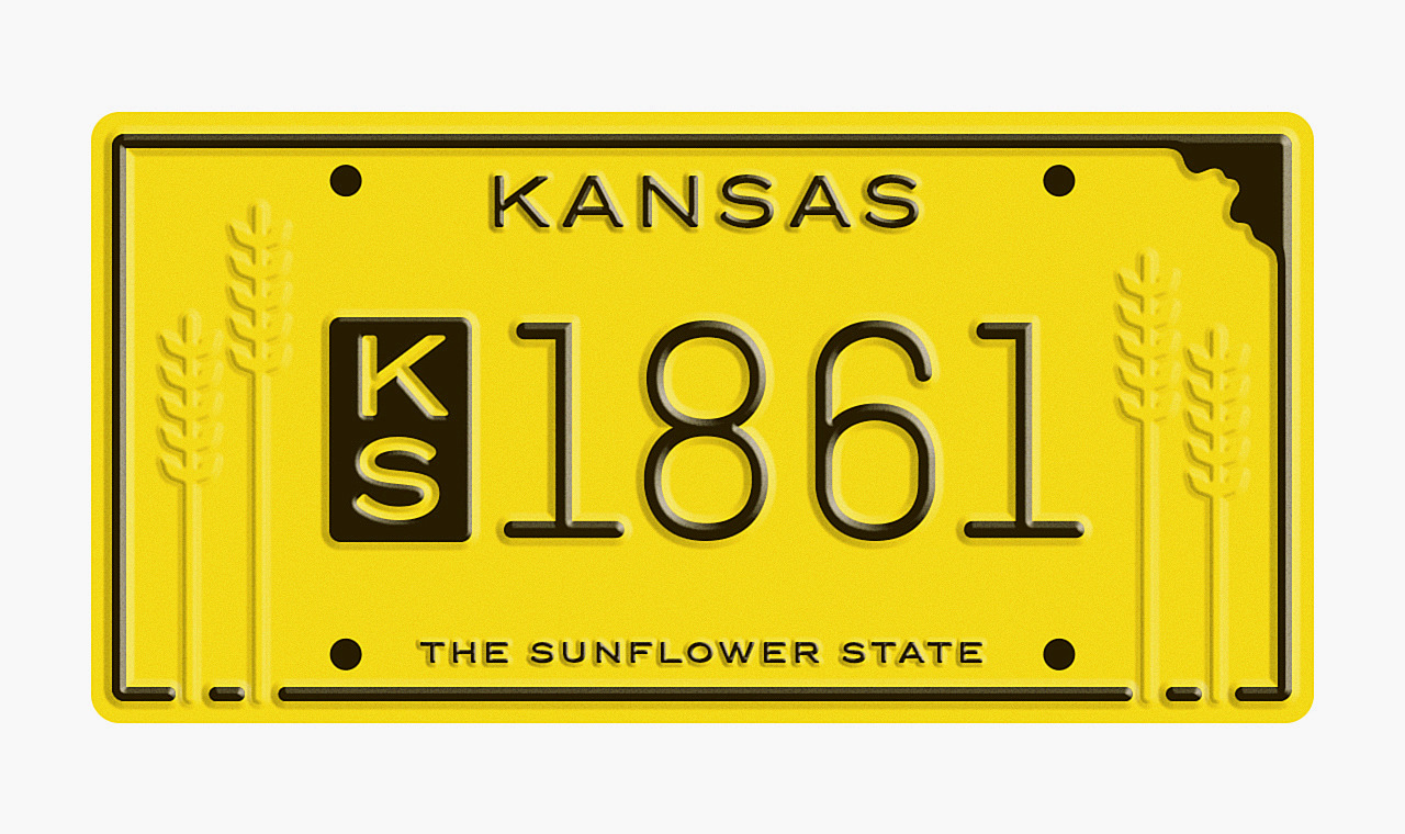 State Plates Project Kansas by Matt Chase In envisioning a redesigned...
