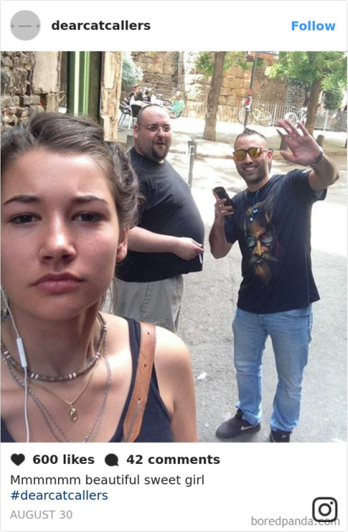 luciferlaughs:This woman started taking selfies with catcallers...