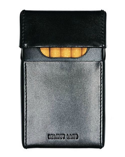 asuddensway:Helmut Lang leather cigarette case