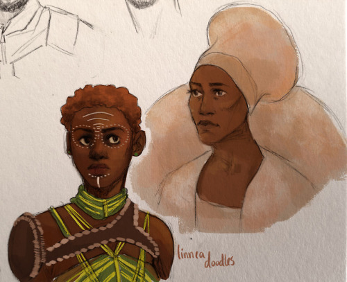 linneart:I am in love with the Black Panther women!! 