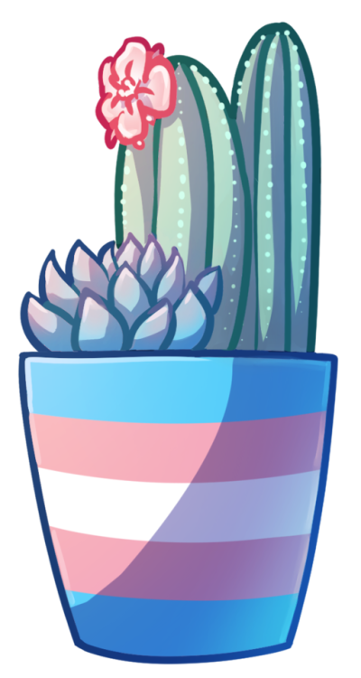 layaart:Pride cacti!!!! I originally just made the ace...