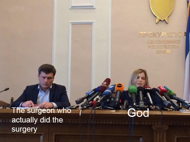 Give some credit for the doctors