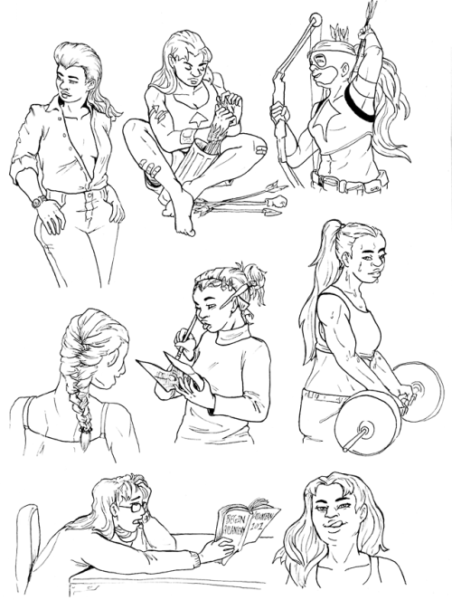 nerdiestlittleartist:Artemis doodle page 