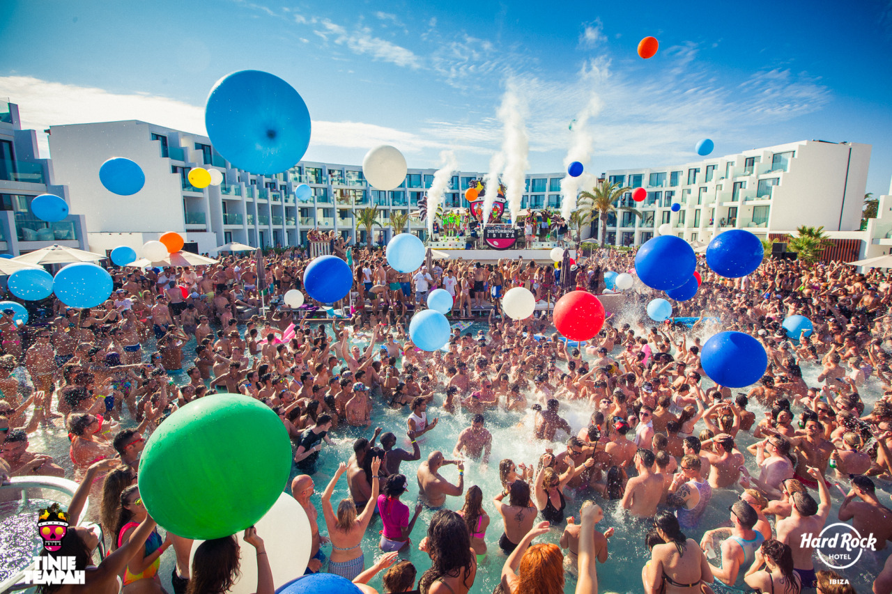 Hard Rock Hotel Ibiza — Tinie Tempahs Pool Party By Disturbing Ibiza