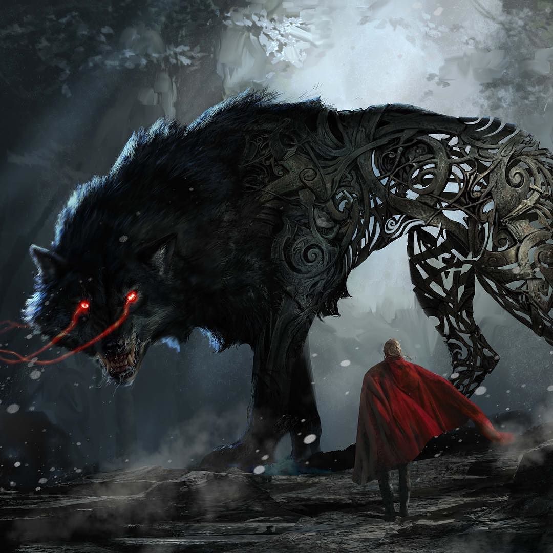 Aleksi Briclot — This time it’s a concept art for the giant wolf...