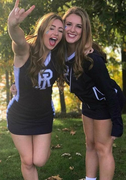 RhodeIsland Rams cheerleaders cheer Atlantic10 CAA