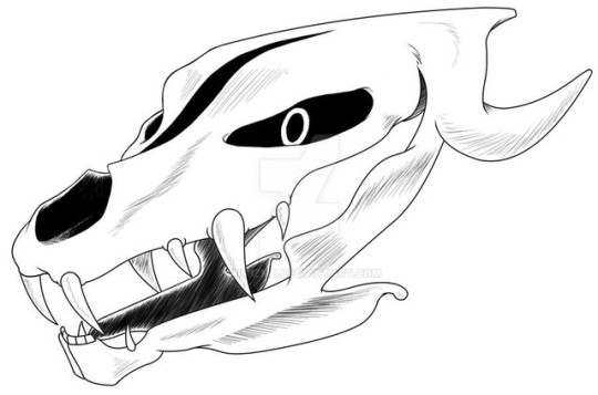 Inktober (Undertale) Day 15 - Gaster Blaster My version / interpretation of the Gaster Blaster.