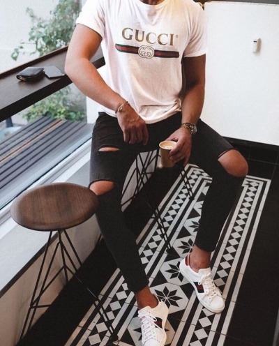 gucci t shirt outfit men