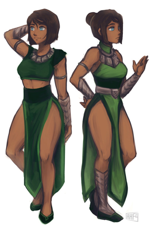 iahfy:I wish korra had cute zaofu outfits 