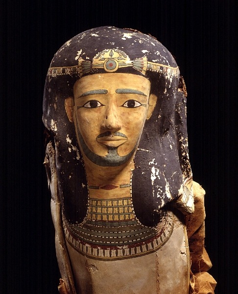 The Ancient Way of Life — ~Mummy mask of an official. Present location:...