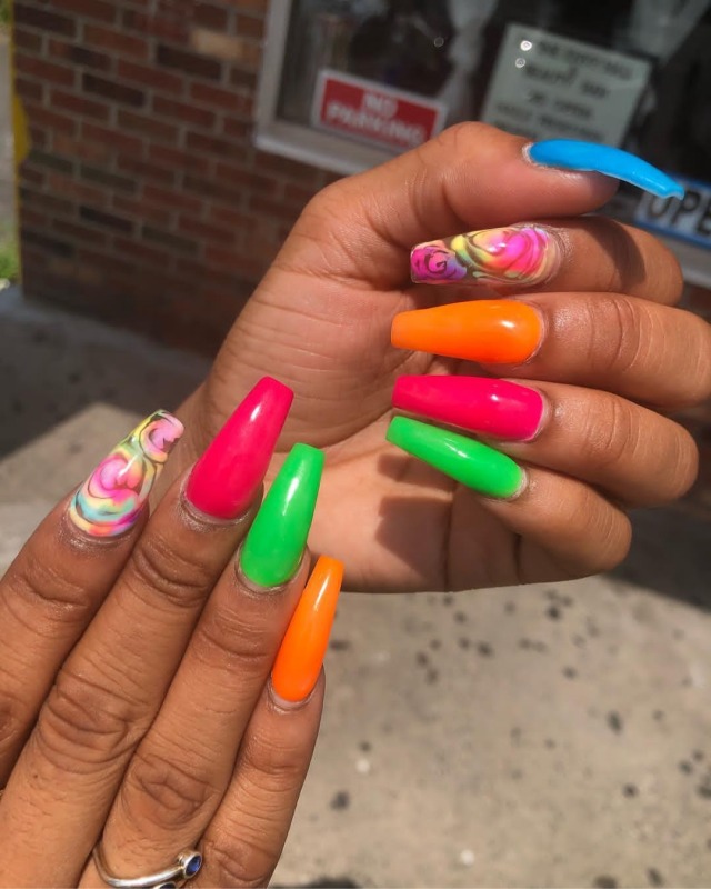 Rainbow Nails On Tumblr