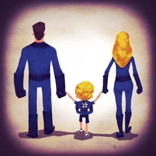 league-of-extraordinarycomics:Superhero Family Created by...