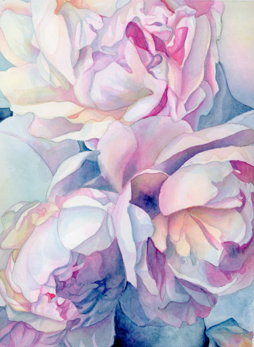 pyrrhic-victoria:Peonies by Emerald Barkley