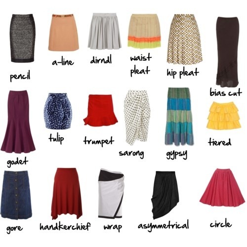 Fashion Glossary: Types of Skirts