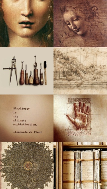 aesthetic-background:/ / Leonardo da Vinci / / / / Background...