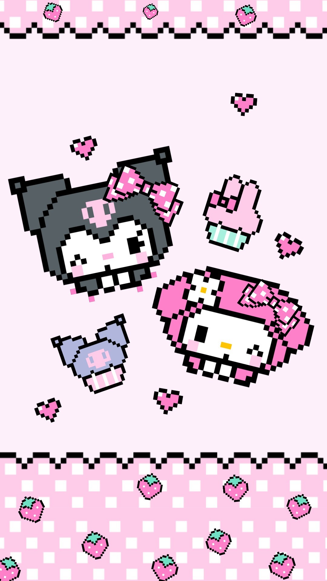 🌸sesshoumaru🌸 — Kuromi and My melody 8bit