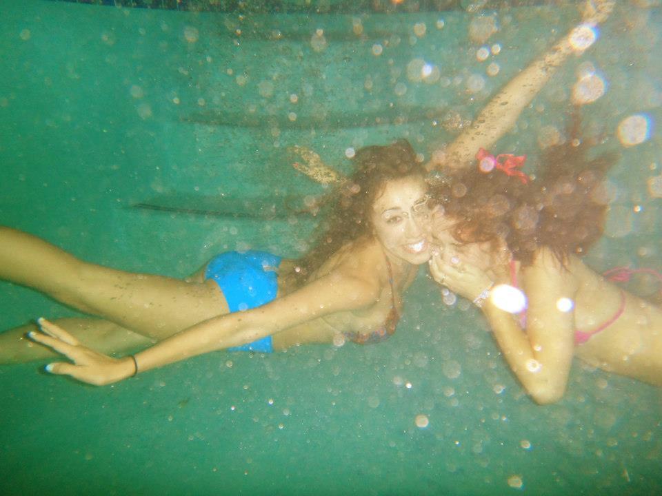 Petite teenies underwater