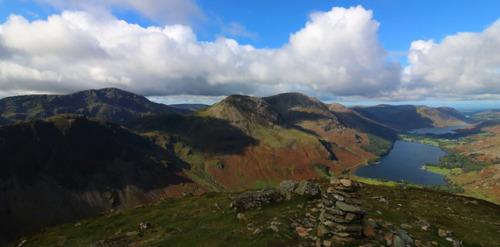 High Stile and Pillar from Fleetwith Pike, Cumbria, England by...