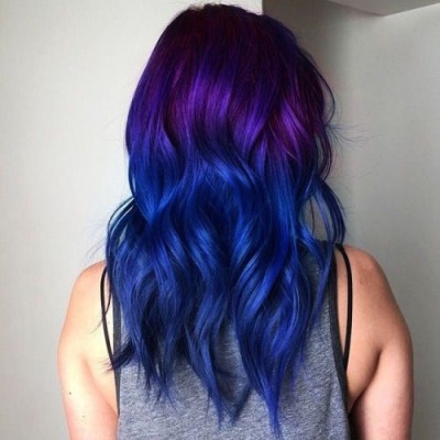 Dark Blue Ombre Hair Tumblr