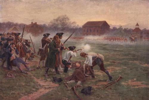 historicaltimes:“The First Fight for Independence, Lexington...