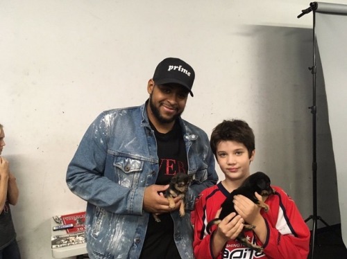 thornescratch:Caps goalie Braden Holtby posed with one of the...