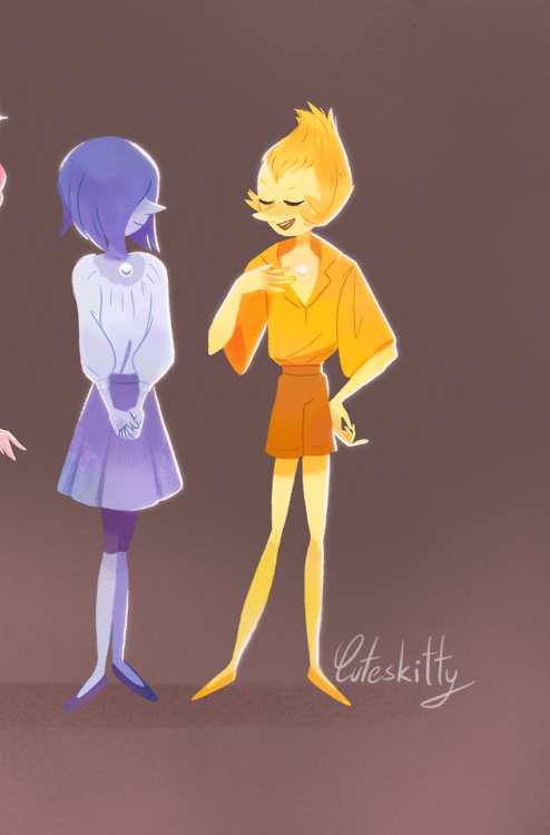 cuteskitty:I drew some Pearls!Find me in twitter and...