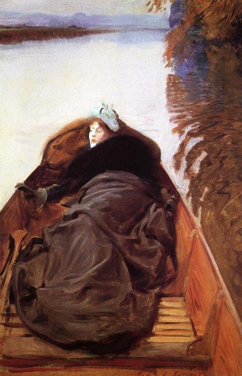 artist-sargent:Autumn on the River, 1889, John Singer...