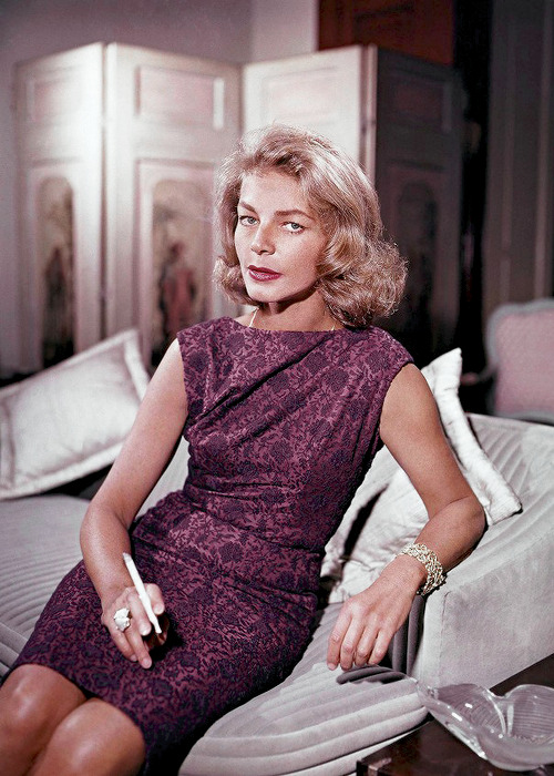 laurenbacalldaily: Lauren Bacall photographed...