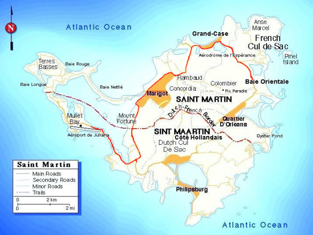 The French Republic’s border with the Kingdom of... - Maps on the Web