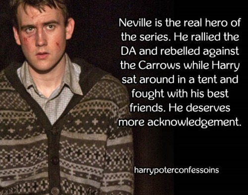 harrypotterconfessions neville longbottom hero rebellion