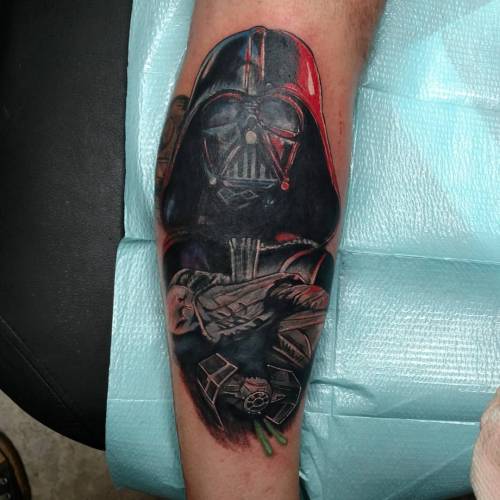 #starwars #vader #tattoo #tattoos #tattooartist #caspiantattoo...