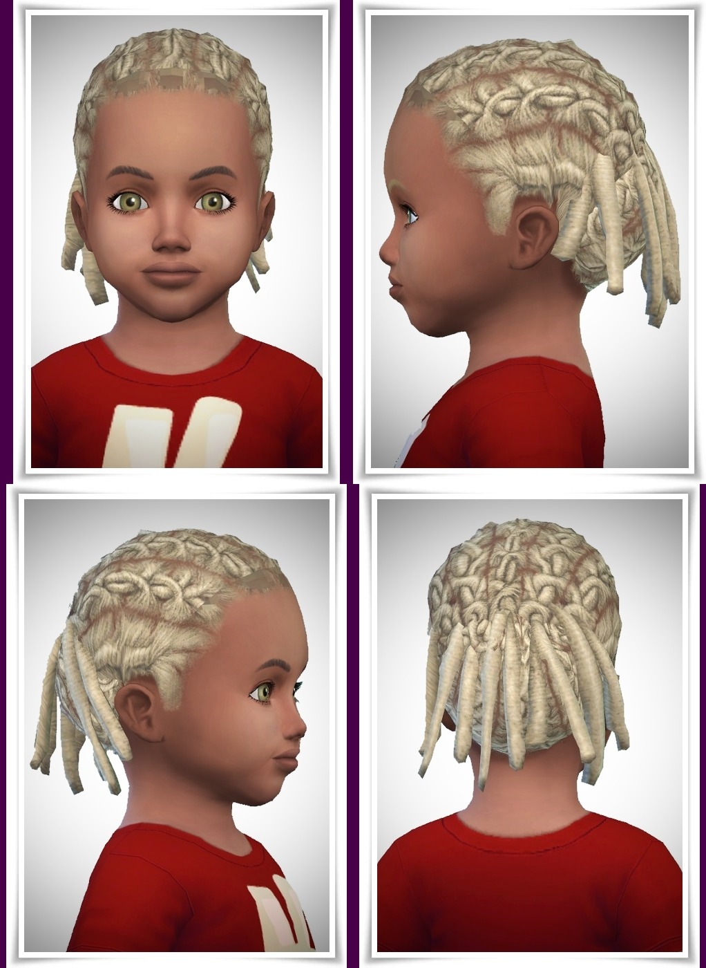 Birksche's Sims Blog: Cool Braids Toddler